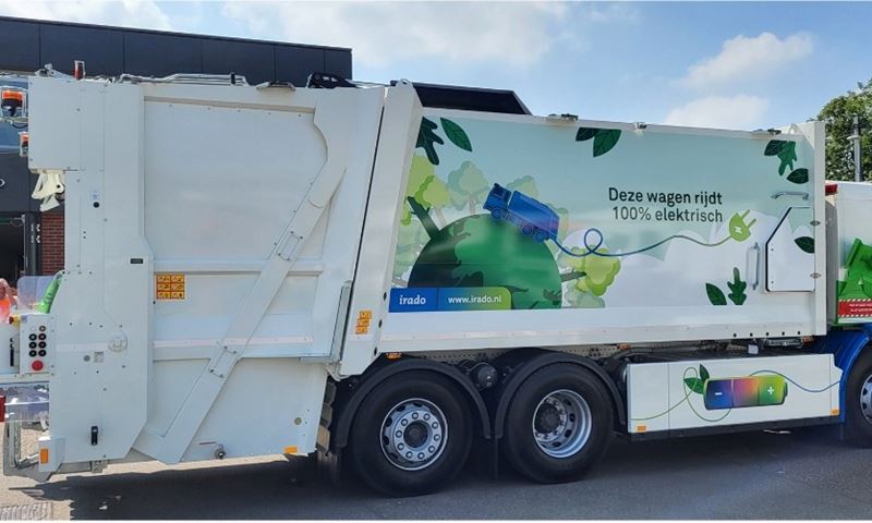 Irado presenteert eerste elektrische vuilnisauto