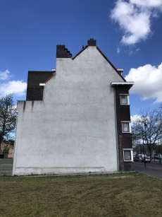 Muurschildering kop Westhavenkade