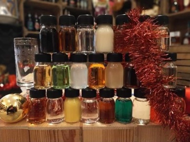 Tulpglas vol kerstgedachten