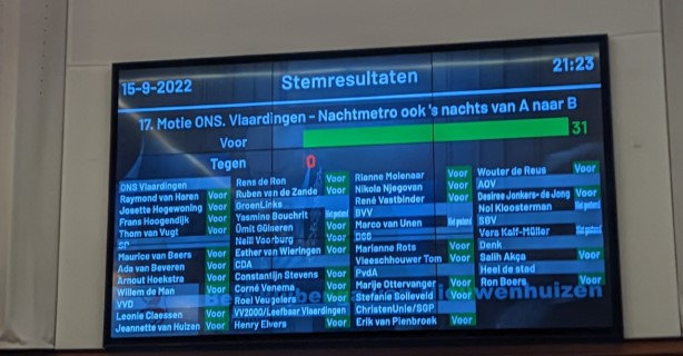 Nighttrain along Vlaardingen