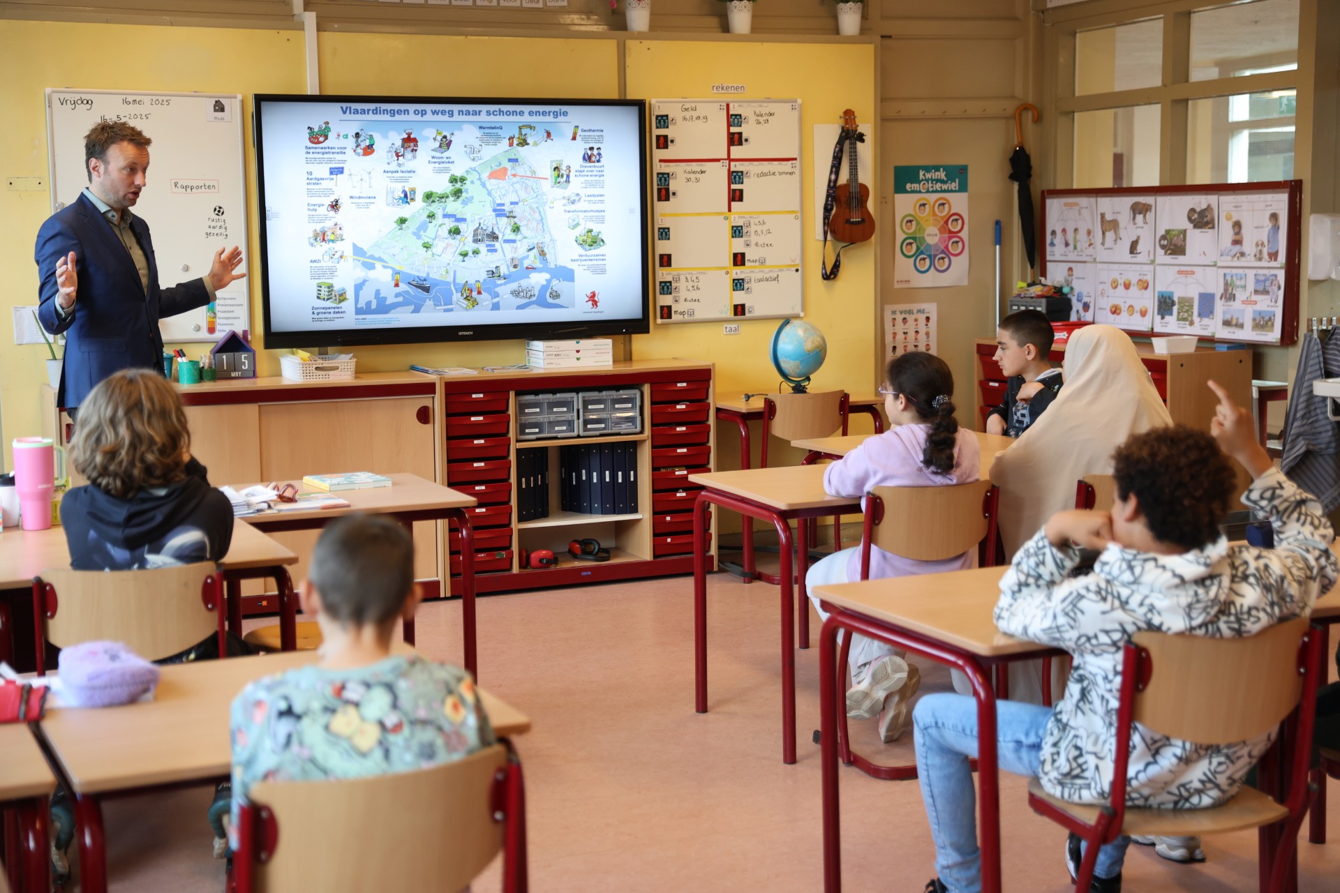 Koen Kegel bezoekt Ericaschool