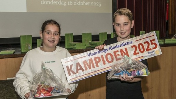 Vince Ockeloen wint 8e editie Groot Vlaardings Kinderdictee
