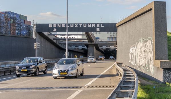 Nachtafsluiting Beneluxtunnel (A4) dinsdag 10 december