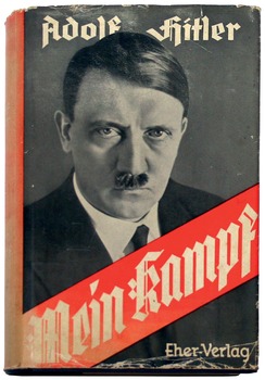 Diversen exemplaren ‘Mein Kampf’ van Adolf Hitler