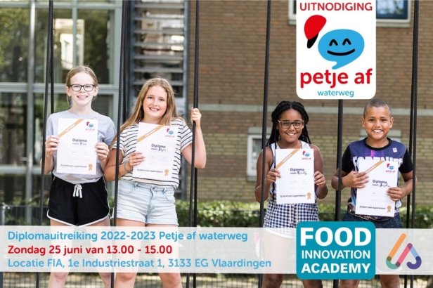 Diploma-uitreiking Petje af (zwemmen) Waterweg