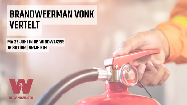 Lezing over brandveiligheid van brandweerman Vonk