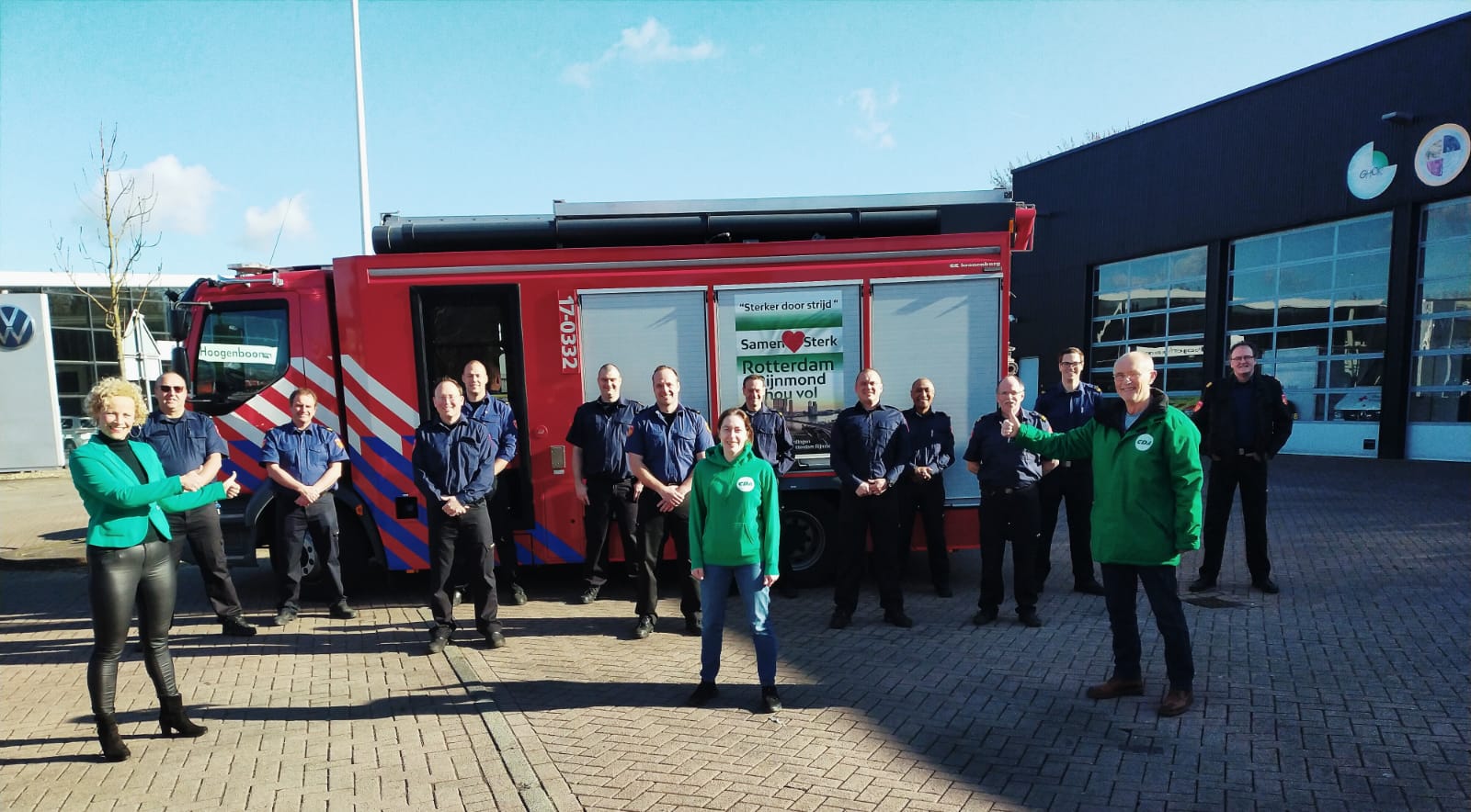 CDA Vlaardingen zet vrijwillige brandweerlieden in het zonnetje