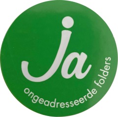 Reclamefolders alleen door brievenbussen met Ja/Ja sticker