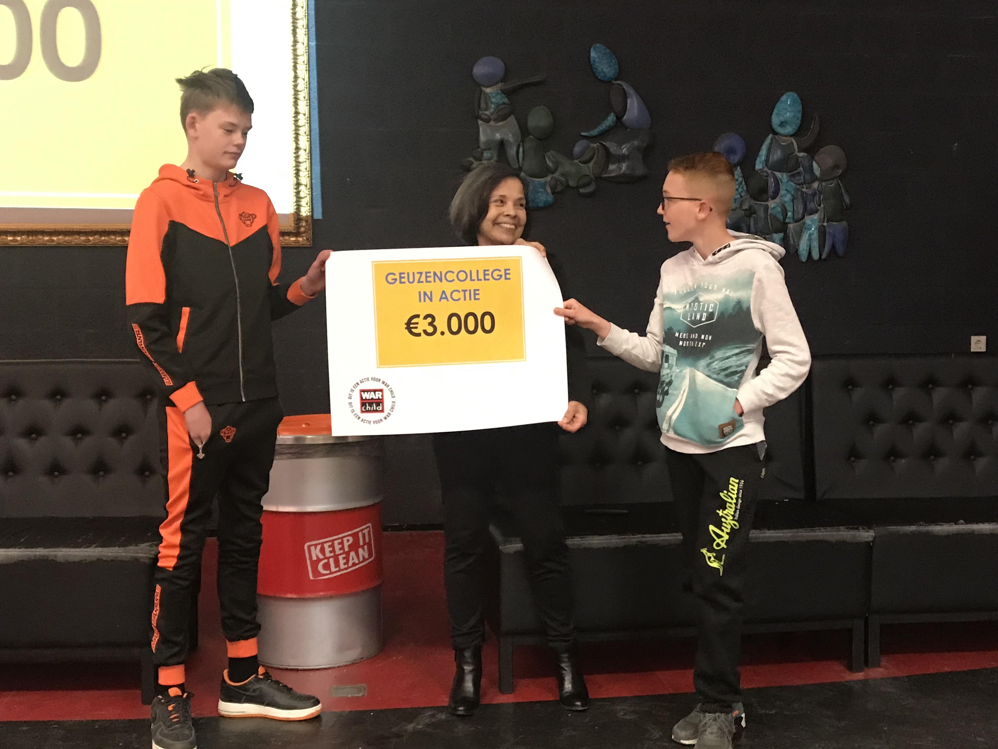 Geuzencollege in actie voor War Child!