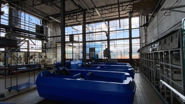 Peddelen door Vlaardings water