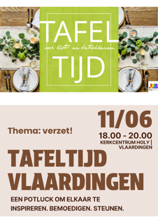 Met iedereen aan tafel