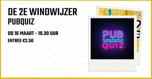 Doe mee met de 2e Windwijzer Pubquiz