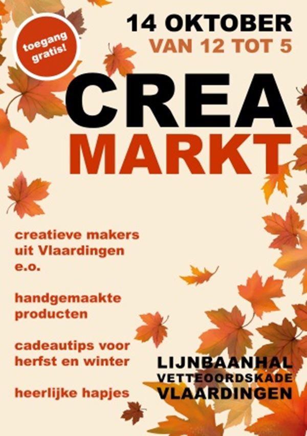 Tweede editie CREAmarkt in herfstsferen