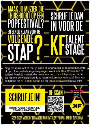 Optreden in jouw eigen wijk tijdens de  Stadskaravaan? Dat kan.