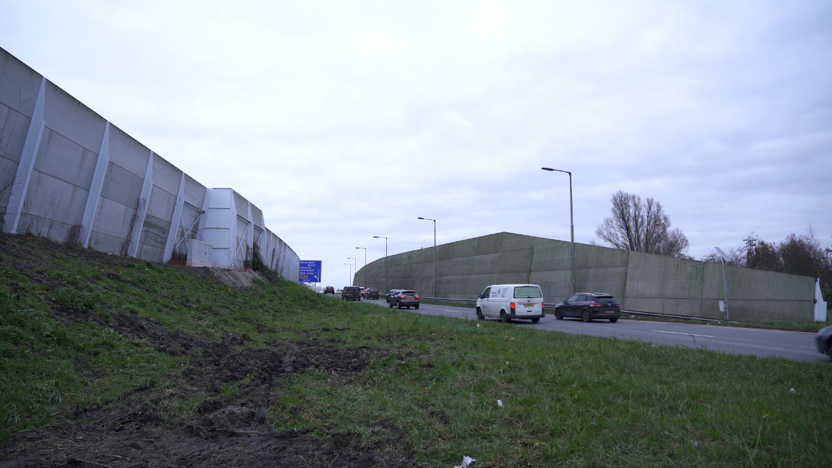 Werken aan geluidschermen aan de A20 bij Vlaardingen vanaf 17 januari