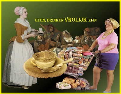 Eten drinken vrolijk zijn