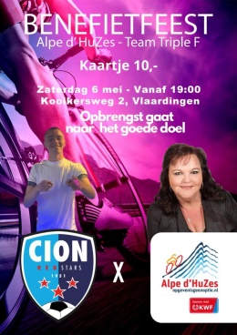 Benefietfeest zaterdag 6 mei: de Alpe d’ HuZes
