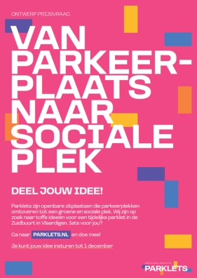 Inschrijving Parklets Ontwerp prijsvraag voor Vlaardingse Zuidbuurt geopend