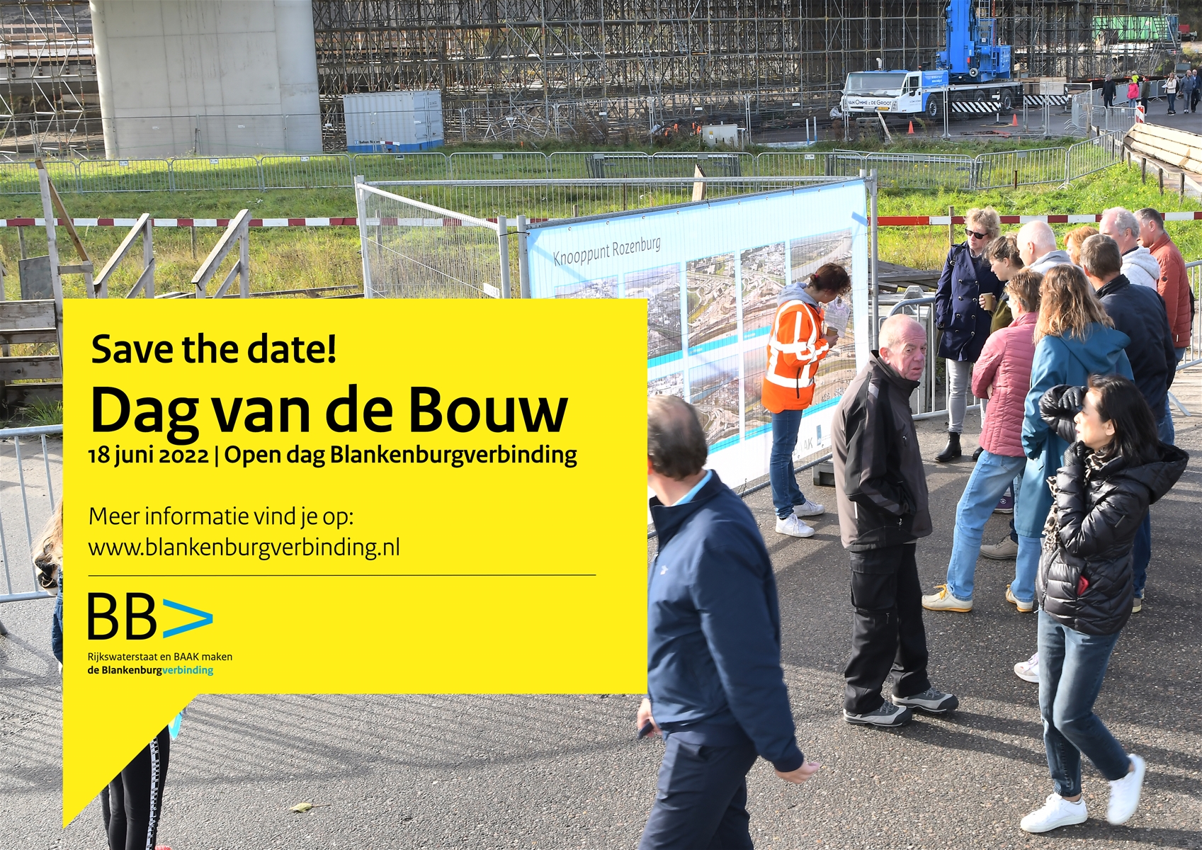 Bezoek 18 juni de Blankenburgverbinding tijdens Dag van de Bouw