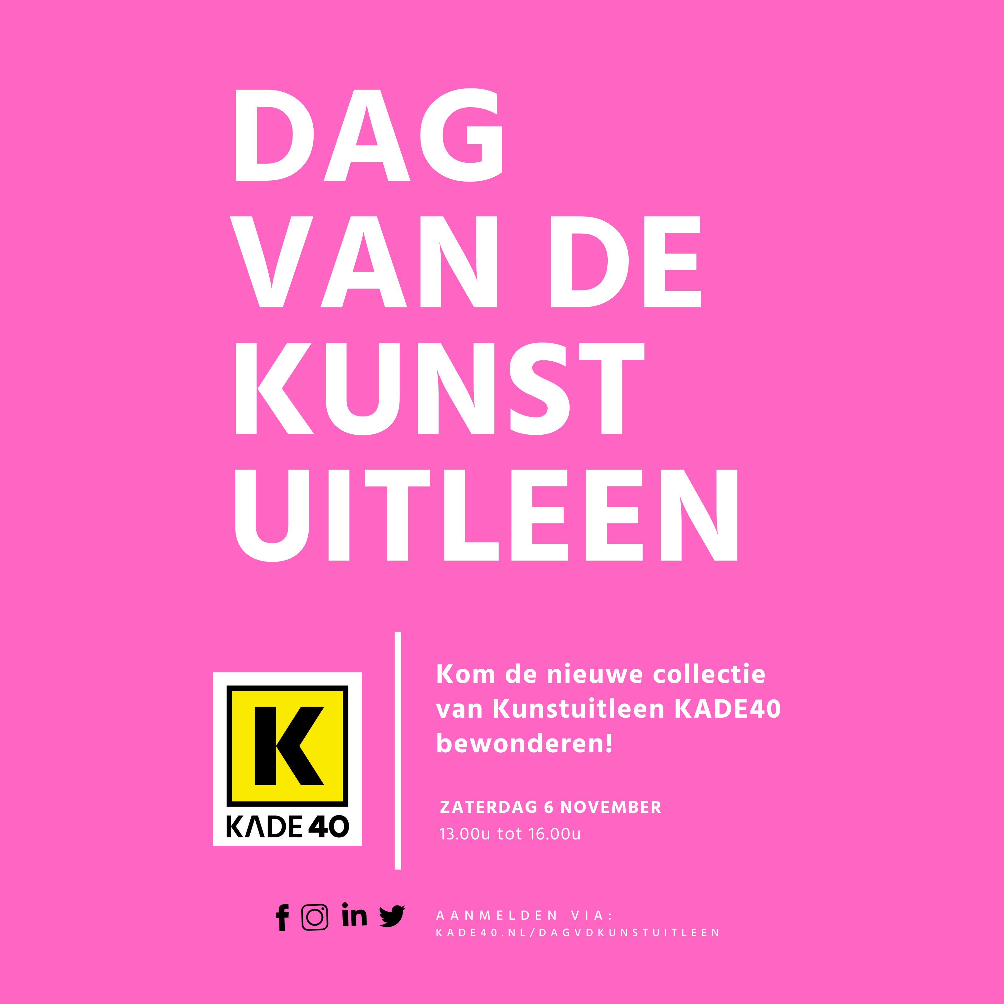 Beleef de “Dag van de Kunstuitleen” bij KADE40
