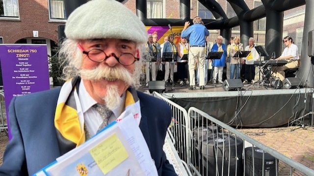 Leo IJdo vandaag presentator korenfestival Schiedam